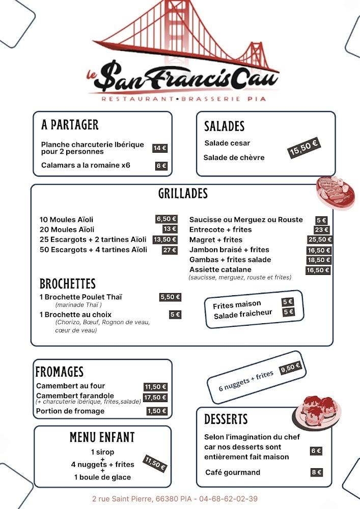 Le SANFRANCISCAU - Menu Image 2