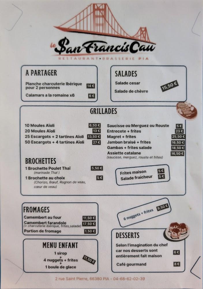 Le SANFRANCISCAU - Menu Image 3